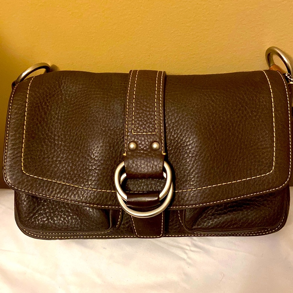 Coach Chelsea Field Leather Satchel #F10893